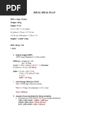MEAL PLAN