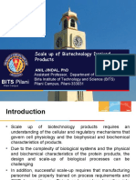 BITS Pilani: Scale Up of Biotechnology Derived Products