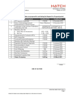 Schedule of Timing