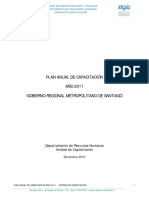 Plan Anual de Capacitacion Año 2011 Gore RM PDF