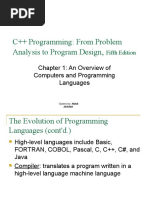 C++ Programming: From Problem Analysis To Program Design: Chapter 1: An Overview of Computers and Programming Languages