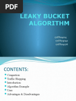 Leaky Bucket Algorithm: 171FA04014 171FA04042 171FA04276