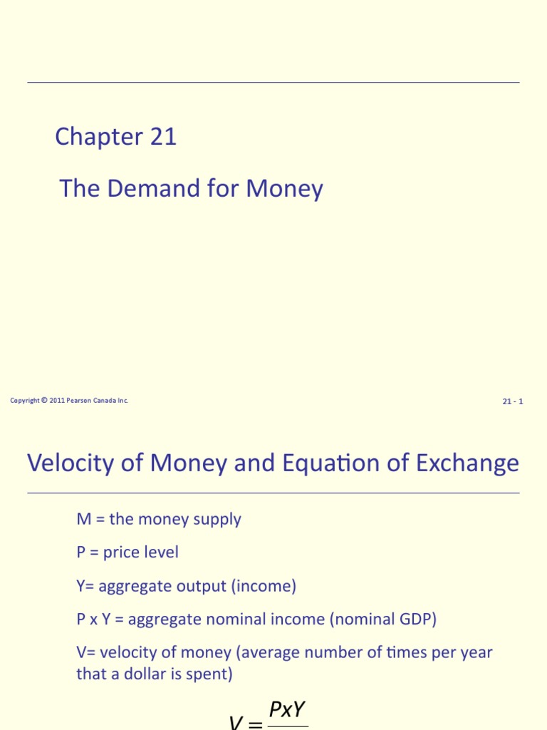 Demand For Money | PDF | Demand For Money | Money Supply