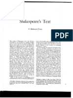 The Riverside Shakespeare - Shakespeares Text