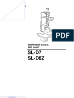 SL-D7 SL-D8Z: Slit Lamp