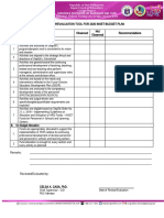 PDC Evaluation Tool For INSET Plan