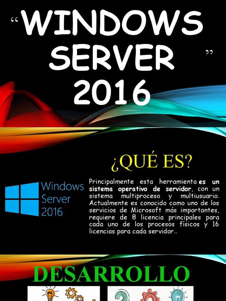 Licencias y características de Windows Server 2016 | PDF | Microsoft ...