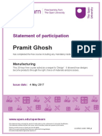 Pramit Ghosh: Statement of Participation