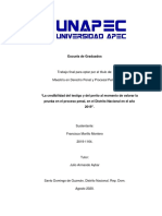 La Credibilidad Del Testigo y Del Perito Al Momento de Valorar La Prueba en El Proceso Penal, en El Distrito Nacional en El Año 2019. PDF