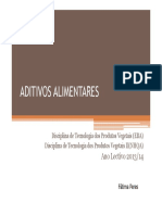 Aditivos Alimentares - 2014 (Modo de Compatibilidade)