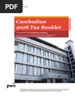 Cambodian 2018 Tax Booklet: A Summary of Cambodian Taxation