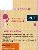 Crohn'S Disease: Rahul R Menon I MSC MB & Ge
