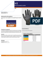 A120 - Guante Con Palma de PU: Información Del Producto