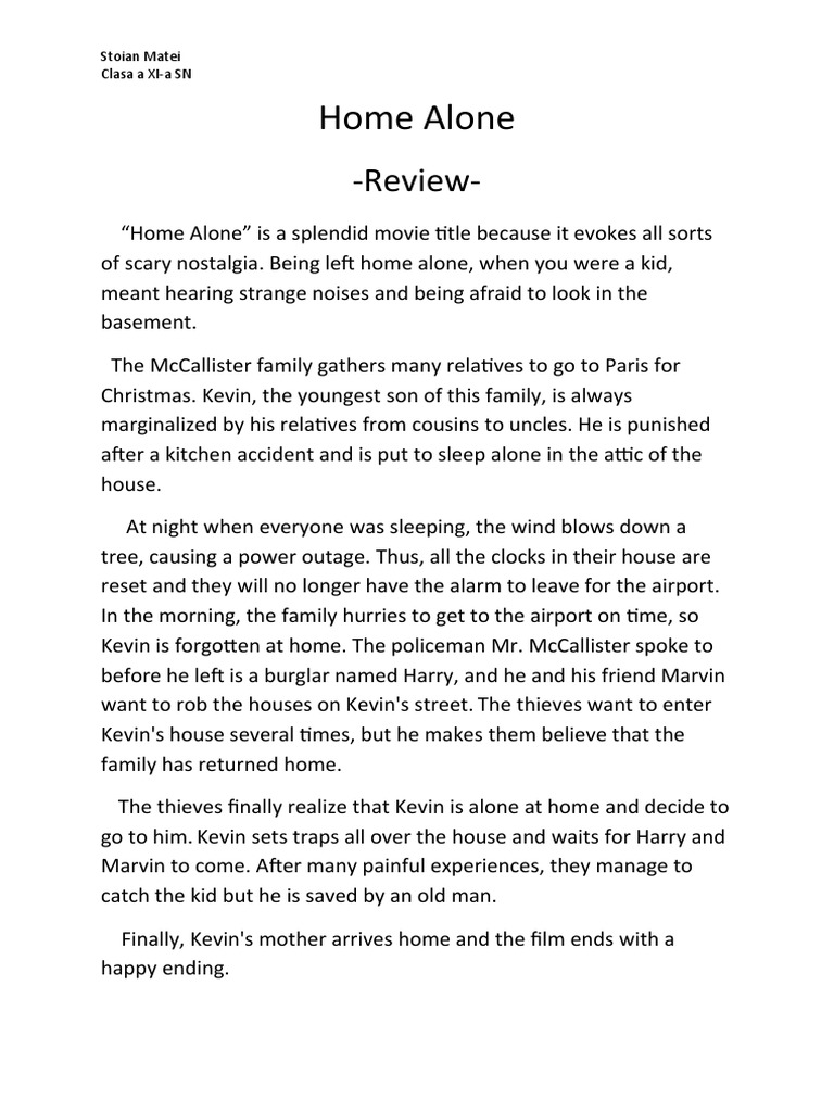 Home Alone PDF