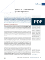 Epigenetic Regulation of T Cell Memory: Recalling Therapeutic Implications