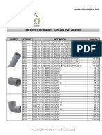 Precios tubería PVC pre-aislada