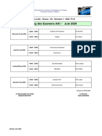 Planning EXAMENS AA1 Et PME2 Juin 2020 Du 29 05 2020