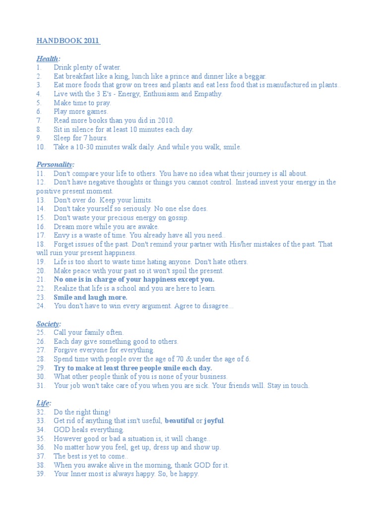 Hand Book 2011 | PDF