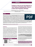 Comparison of The Incidence of Flare-Up and Time Efficiency Insingle Visit Root Canal Treatment Employing Either Rotary Ormanual Step-Back Canal Preparatory Technique - Compressed