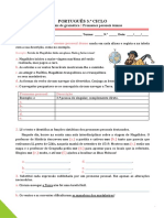 Exercícios de pronomes pessoais átonos em português
