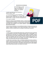 Tarea 4 - Descripción de Un Personaje