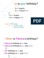 when is your birthday grammar