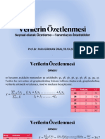 06 1-Veri Ozetleme Teknikleri Sayisal Ornekler