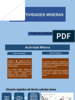 Las Actividades Mineras