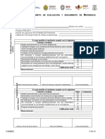 F - Sa - 13 ANEXO XXIX. FORMATO DE EVALUACIÓN Y SEGUIMIENTO DE RESIDENCIA