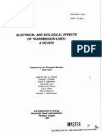 Electrical and Biological Effect of Transmission Line