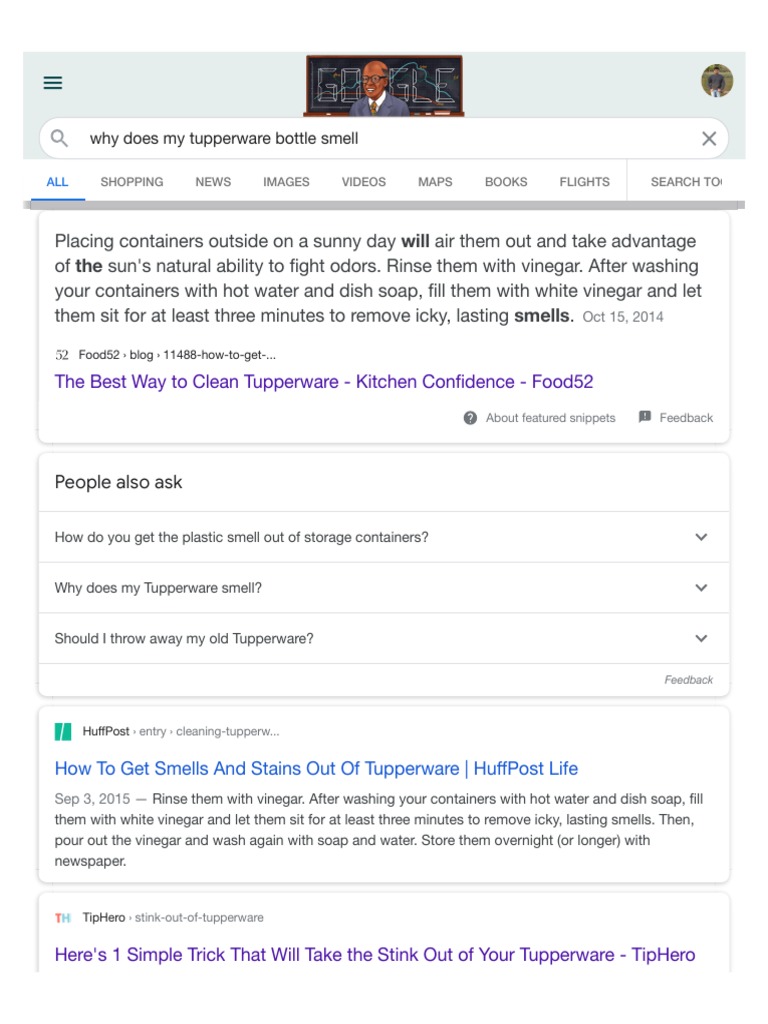 Why Does My Tupperware Bottle Smell Google Sear PDF Home Nature