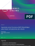 ROB201 Aprenda Como Funciona AWS RoboMaker para Hacer Simulaciones de Robots Spanish PDF
