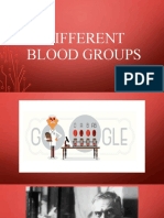 Different Blood Groups