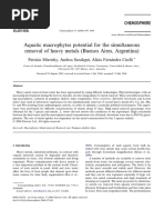 Miretzky, Saralegui, Cirelli - 2004 - Aquatic Macrophytes Potential For The Simultaneous Removal of Heavy Metals (Buenos Aires, Argen