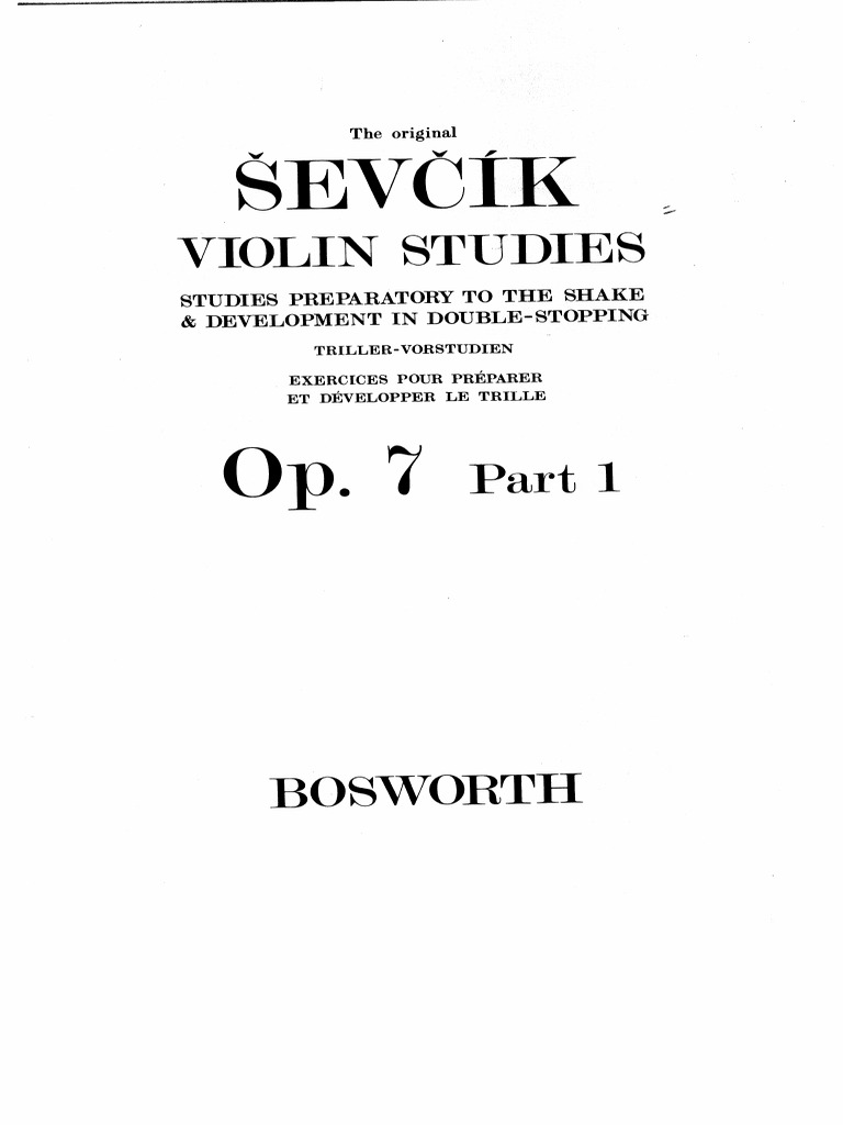 Sevcik Op 7 Part 1 | PDF