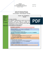 Diciembre 2020 Ficha de Trabajo Segundo de Bachillerato COVID19 2020