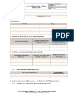 Formato de Acta de Revision