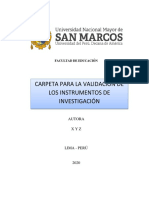 Modelo de Ficha de Validación PDF
