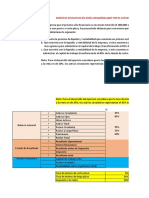 Ejercicio financiero sobre liquidez y rentabilidad