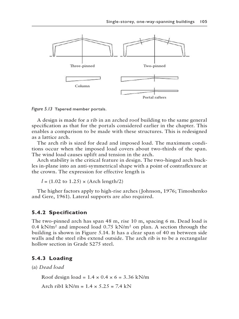 Practical Design of Arched Steel Structures | PDF | Truss | Bending