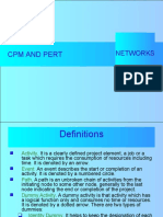 Networks - CPM and PERT