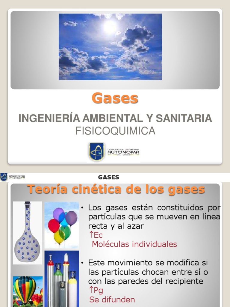 Teoría y Comportamiento de los Gases | PDF | Gases | Física