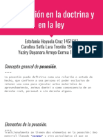Diapositivas de La Posesión en Materia Civil.