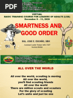 Smartness and Good Order: Sgl. Jose E. Escaňo, 3Bh