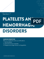 Platelets and Hemorrhagic: Disorders
