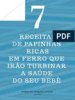 7 Receitas de Papinhas Ricas em Ferro para Bebês PDF