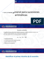 Formula General para Sucesiones Aritméticas 1 PDF