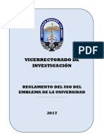 Reglamento Del Uso Del Emblema de La Universidad PDF
