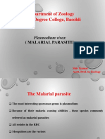 Department of Zoology Govt. Degree College, Basohli: Plasmodium Vivax