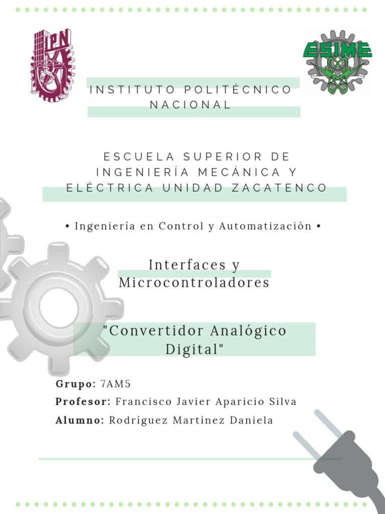 Convertidor Analógico Digital Pdf Pdf Convertidor Digital A
